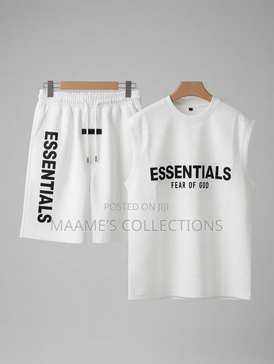 Essentials Fear of God Men’s Sleeveless Tank Top and Down Set