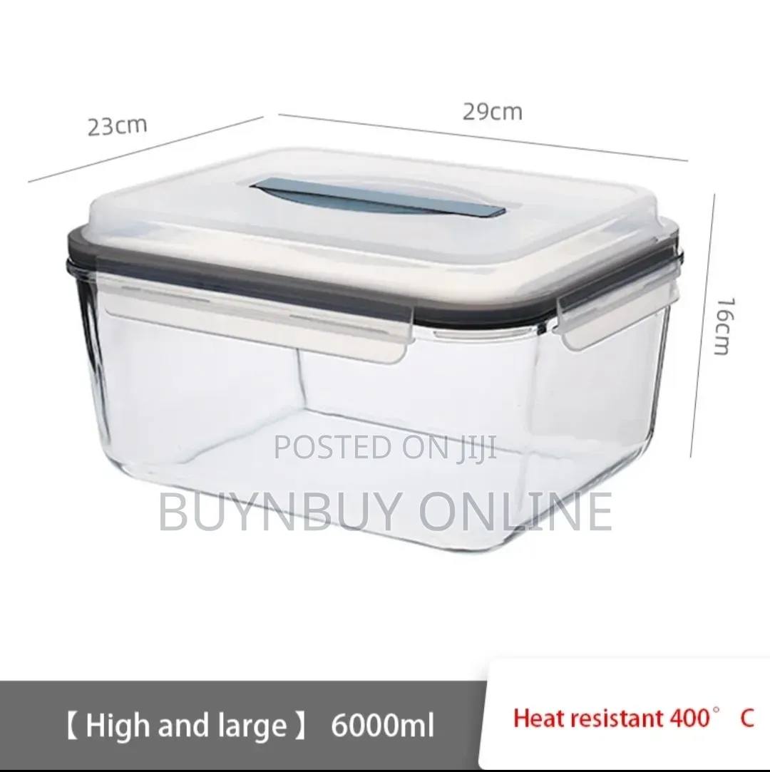 5L Large Movable Airtight Glass Container