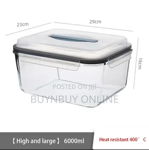 5L Large Movable Airtight Glass Container