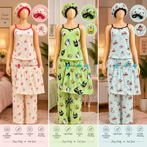 Ladies 4-in-1 Cotton Nightwears