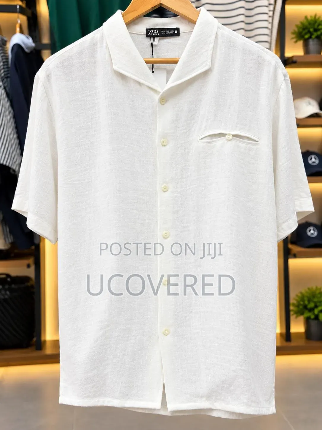 Zara Tencel Linen Short Sleeve Shirt