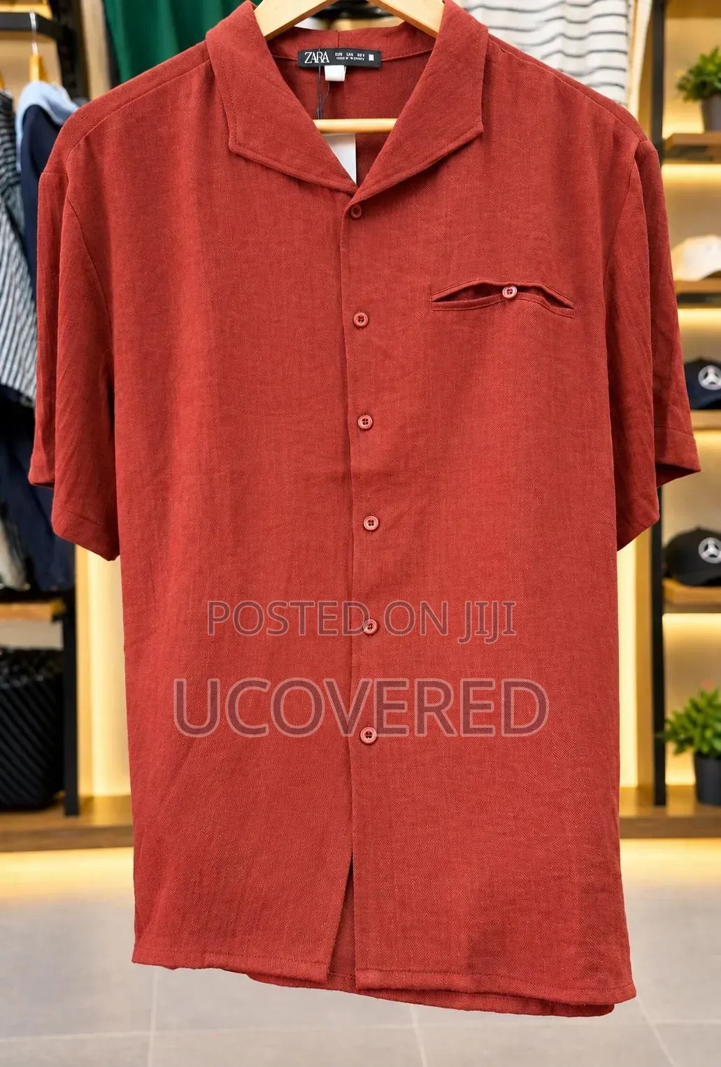 Zara Tencel Linen Short Sleeve Shirt