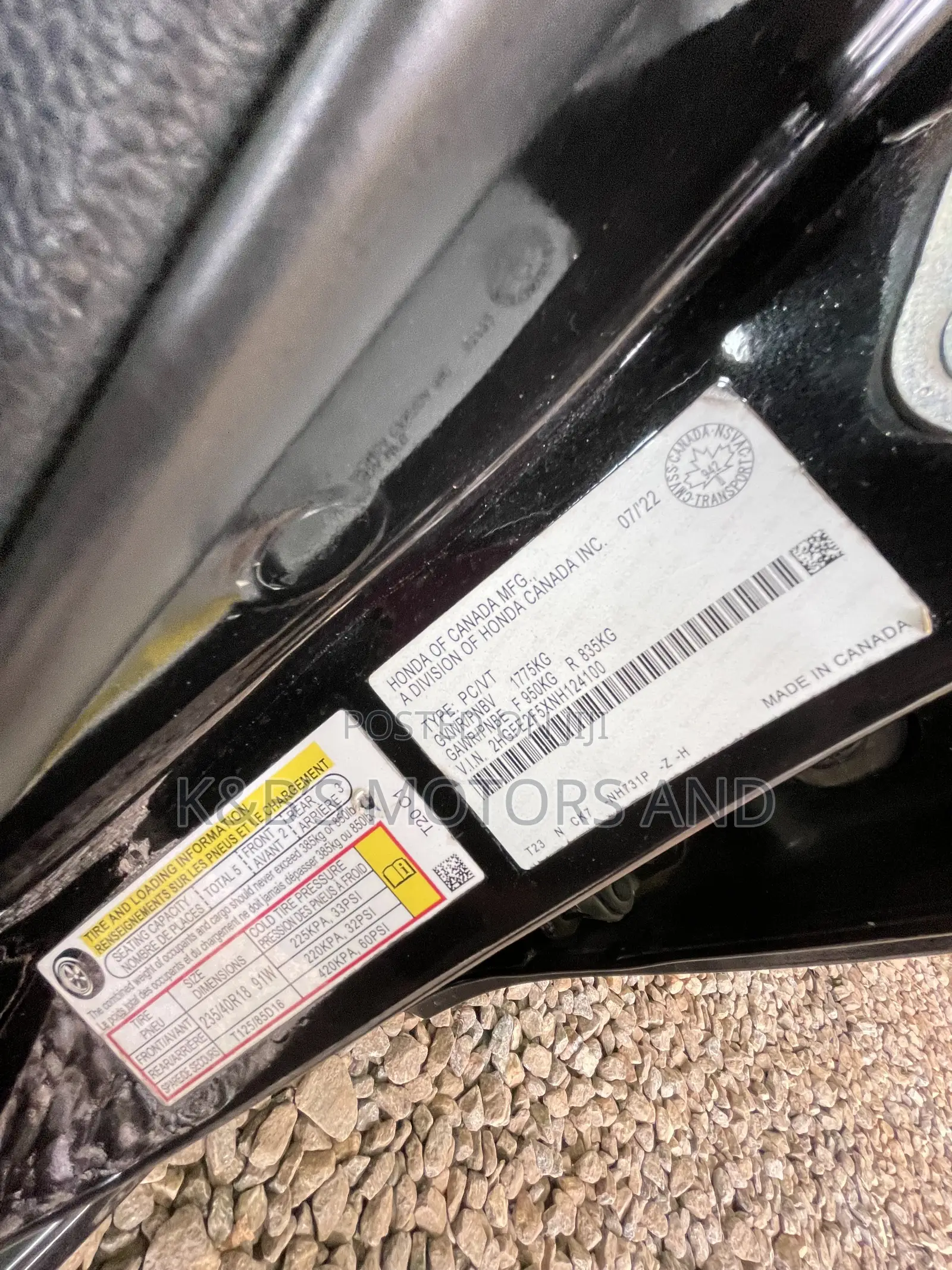 Honda Civic Sport 2022 Black