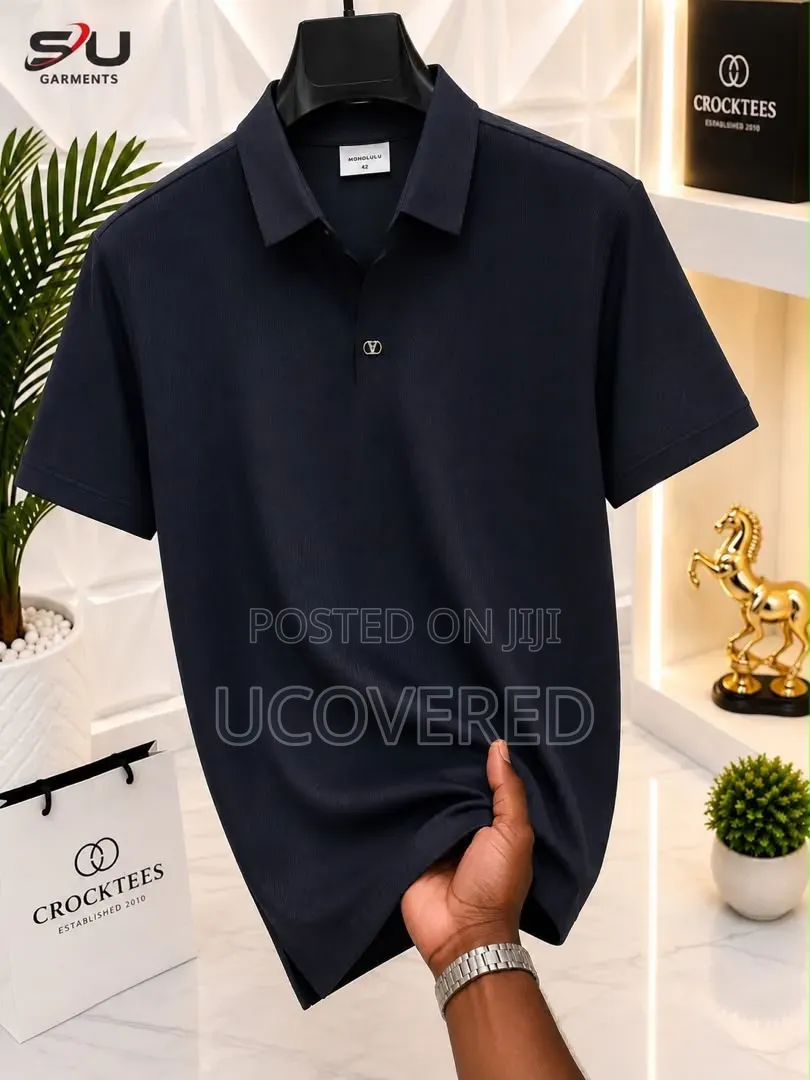 Branded Men's Short-Sleeve Cotton Piqué Polo Shirts