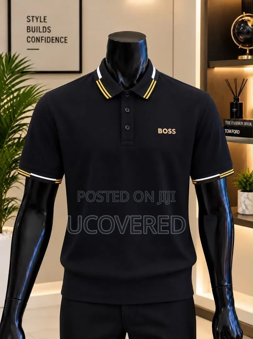 Branded Men's Short-Sleeve Cotton Piqué Polo Shirts