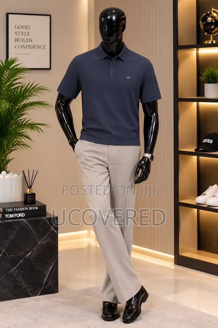 Branded Men's Short-Sleeve Cotton Piqué Polo Shirts