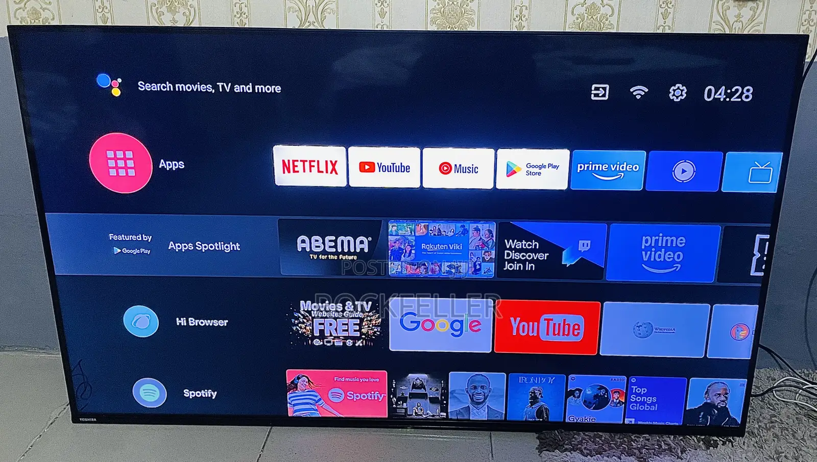 Australia Used Toshiba Android Smart Uhd HDR Digital 55 Inches