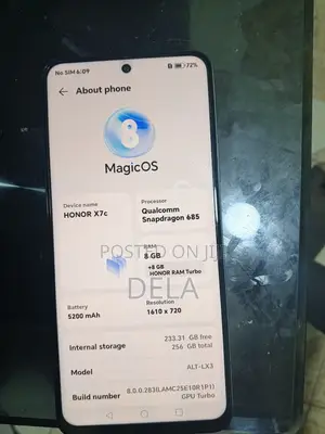 Honor X7c 256 GB Black