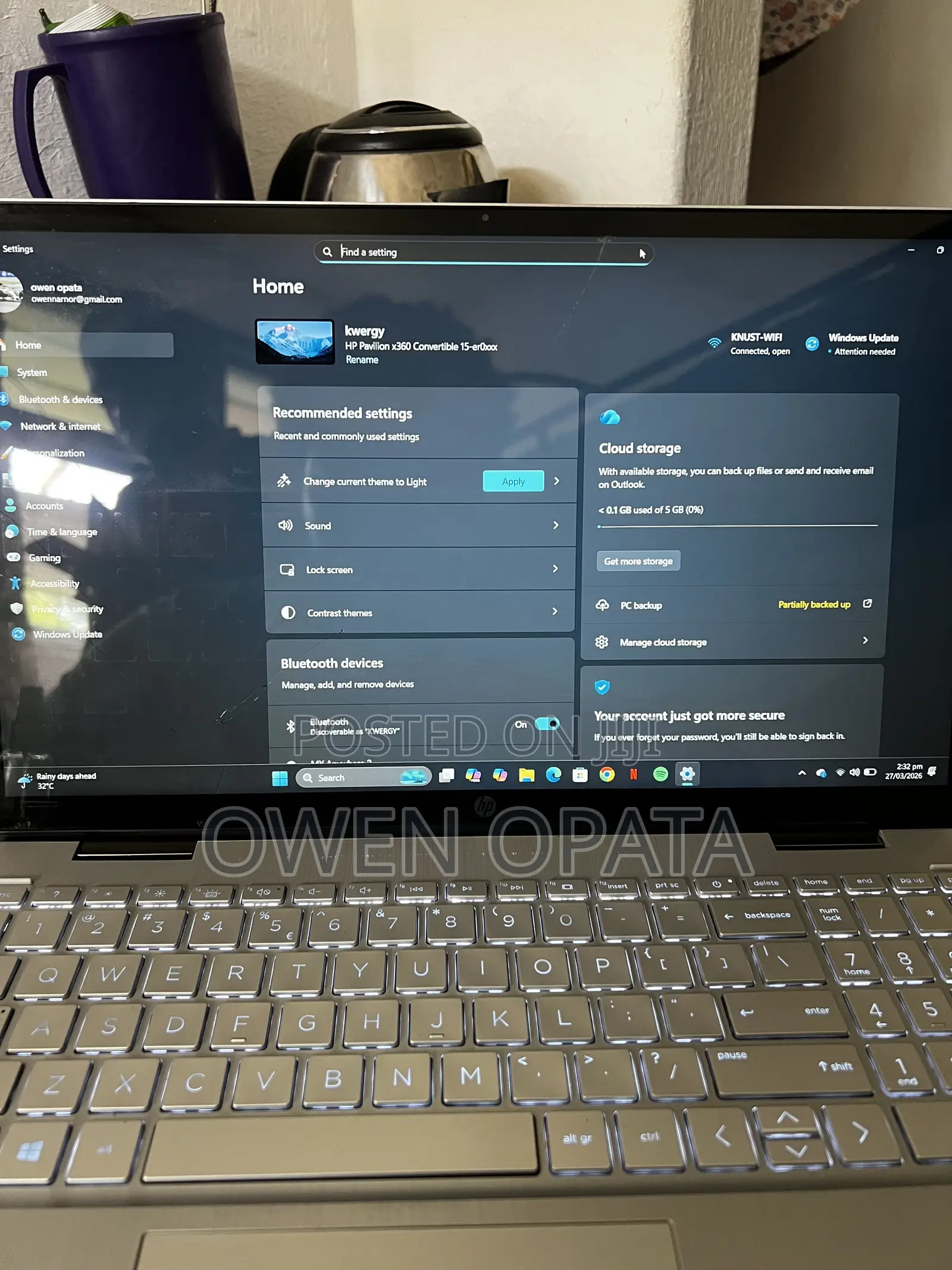 Laptop HP Pavilion 15-eh0050wm 8GB Intel Core i5 SSD 512GB