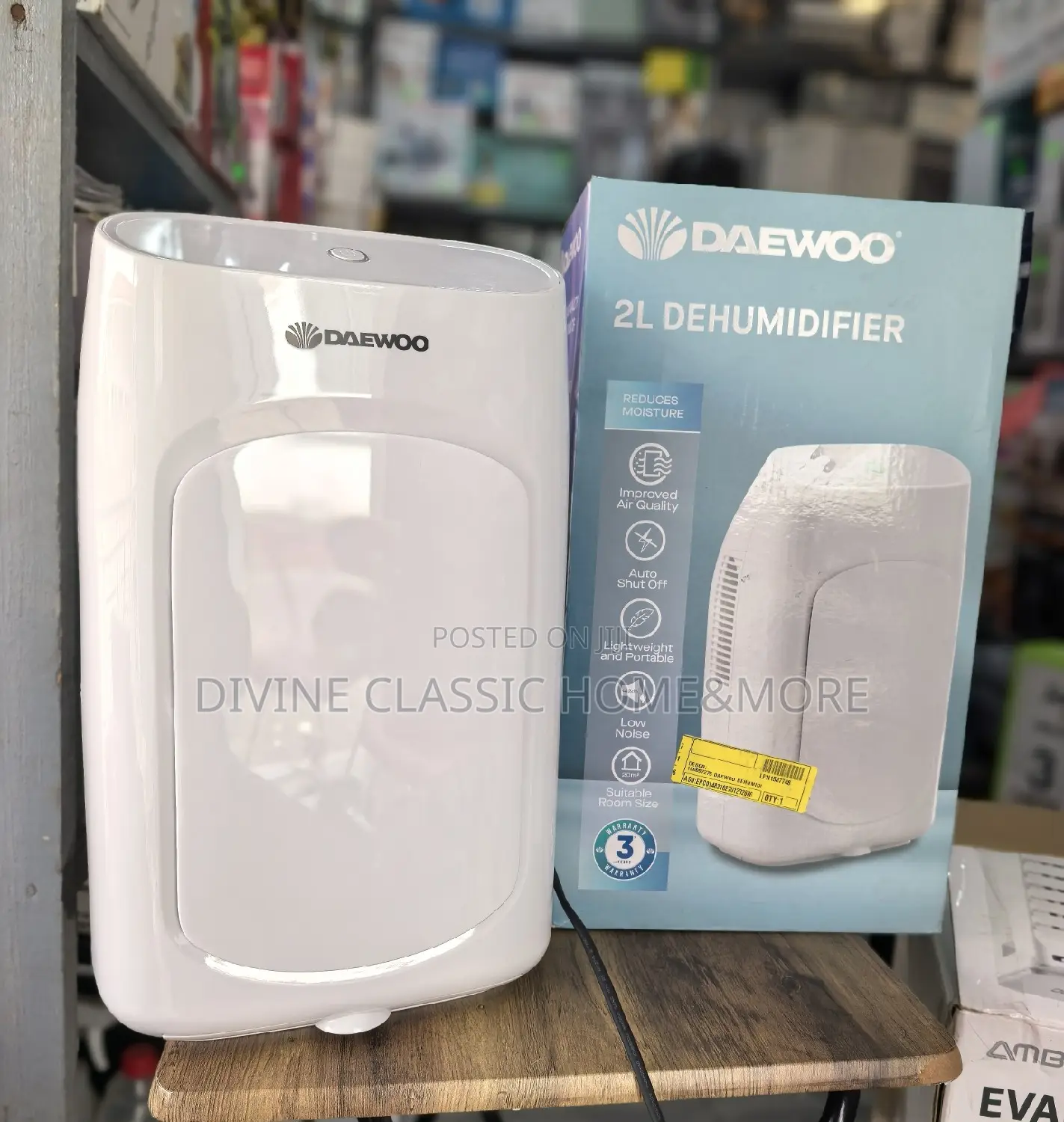 2lit Daewoo Dehumidifier