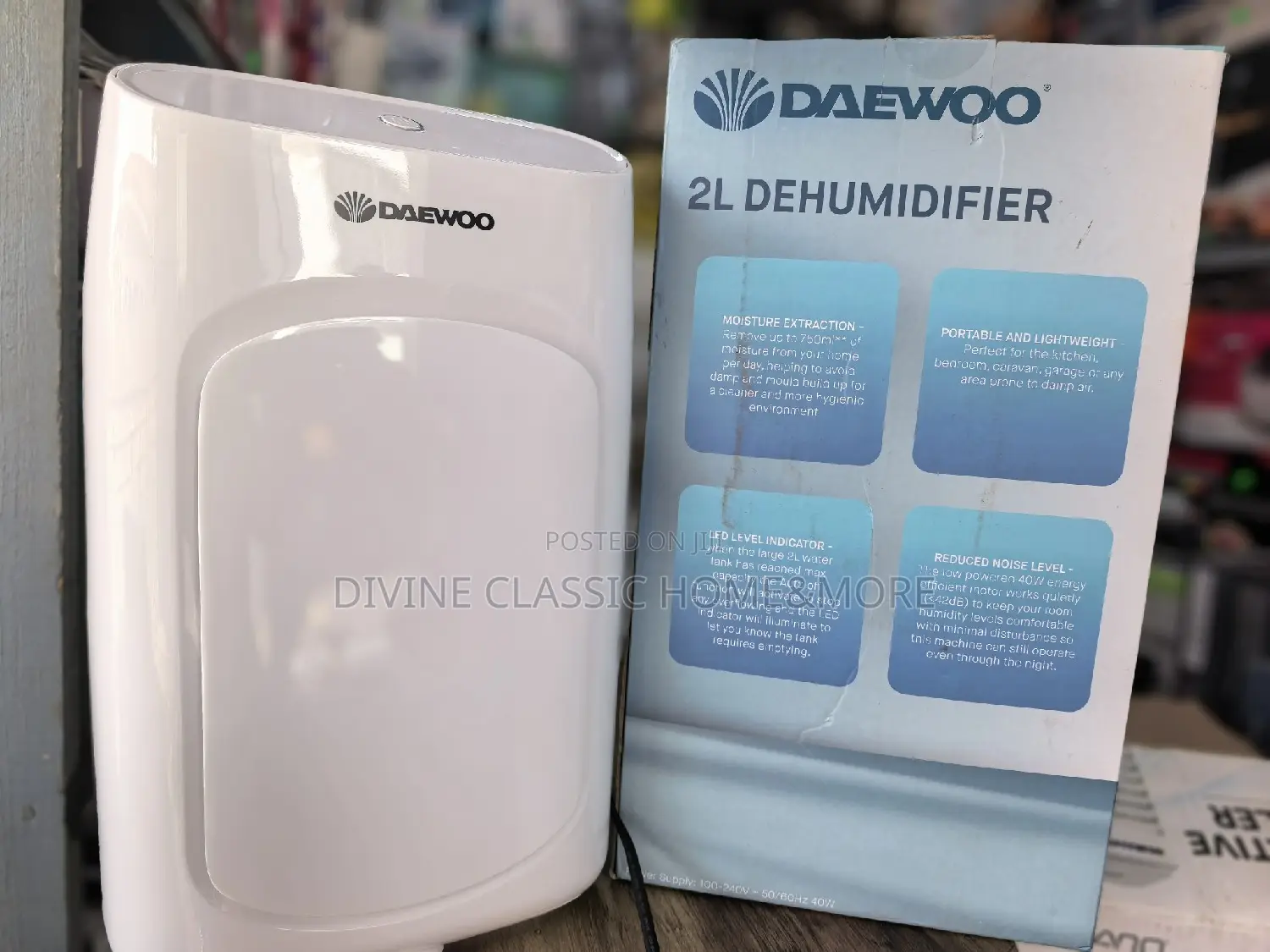 2lit Daewoo Dehumidifier