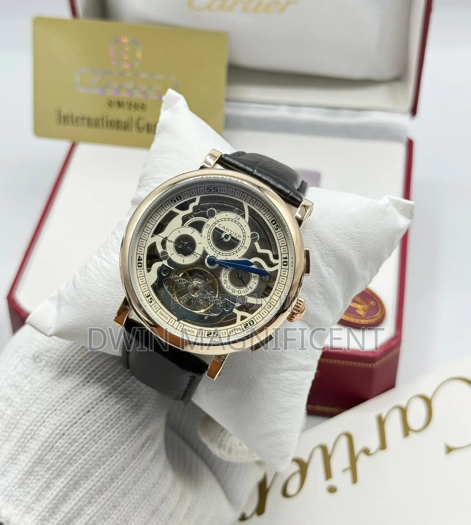 Cartier Automatic Intricate Skeleton Dial