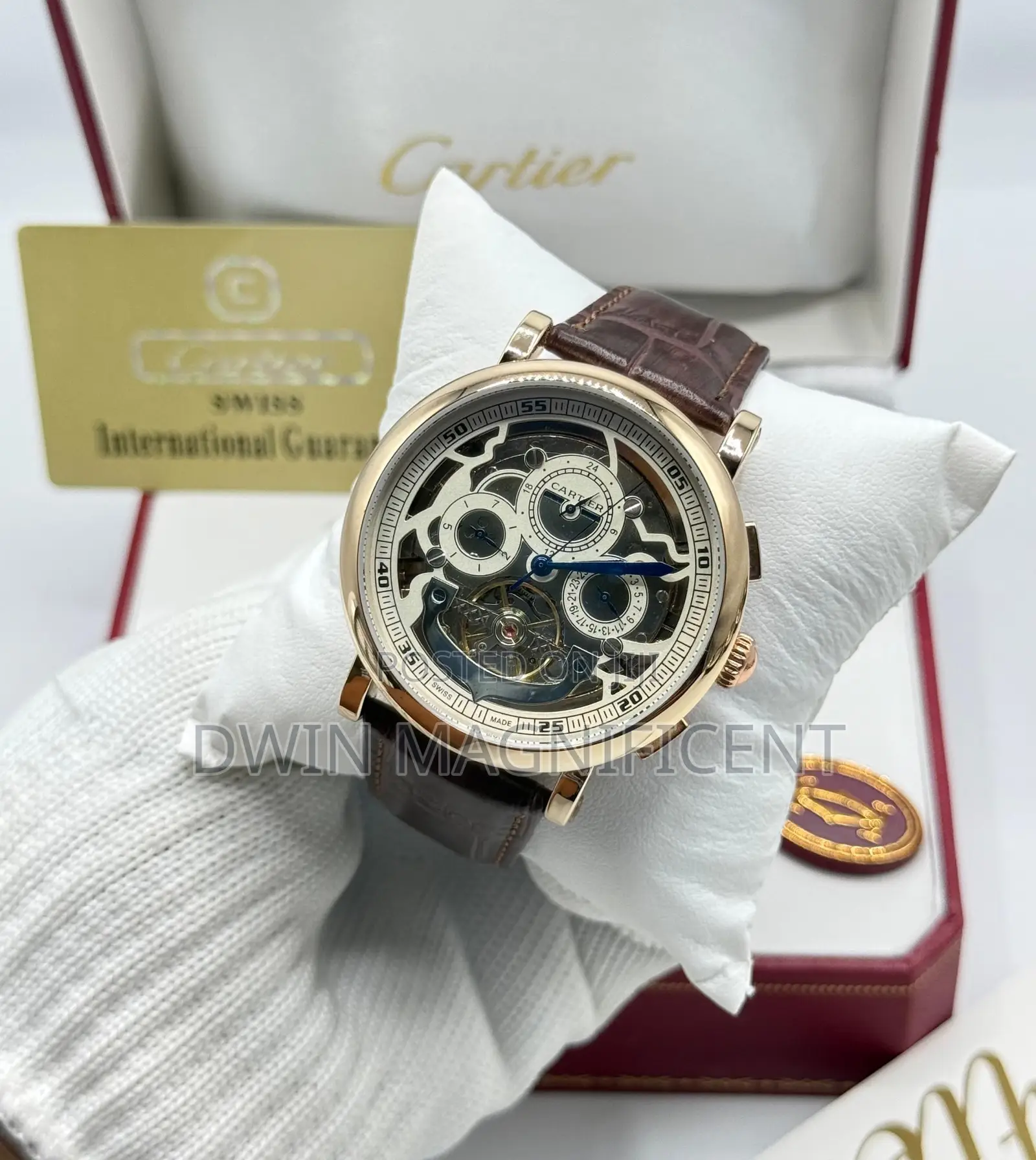 Cartier Automatic Intricate Skeleton Dial