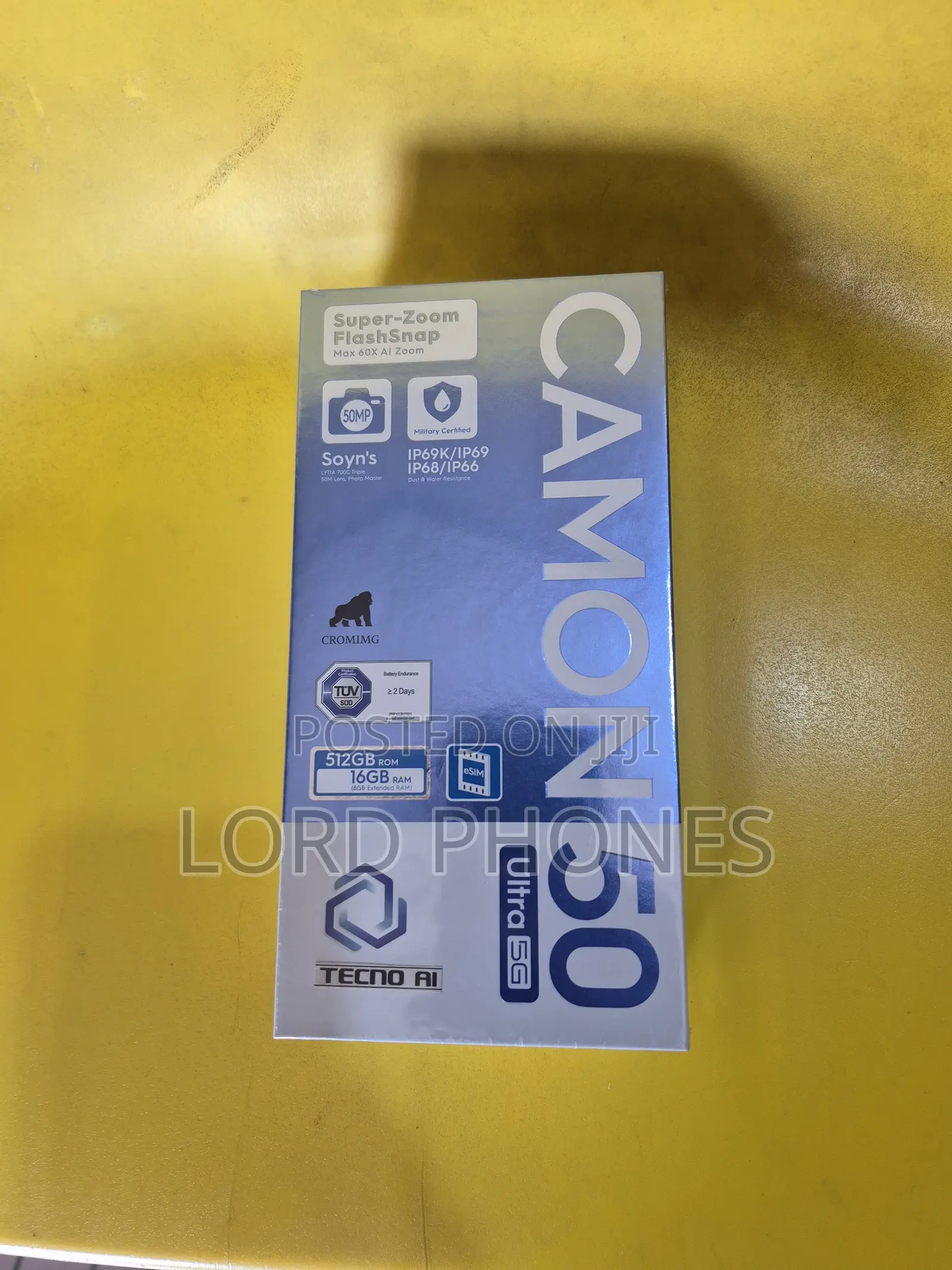 New Tecno Camon 50 Ultra 512 GB Black