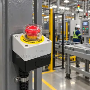 Emergency Stop Push Button With Protective Cover