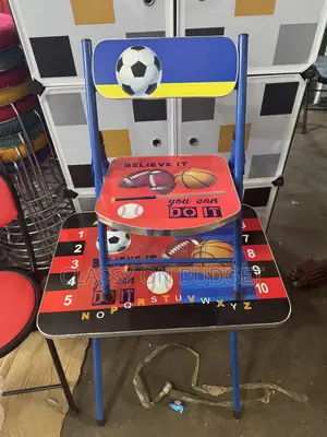 Foldable Kids Table and Chair- Multticolr