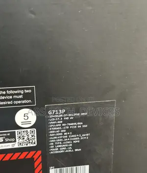 New Laptop Asus ROG Strix G17 16GB AMD Ryzen 9 SSD 1T