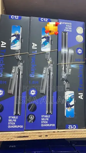 C12 AI Smart Tracking Selfie Stick Pro