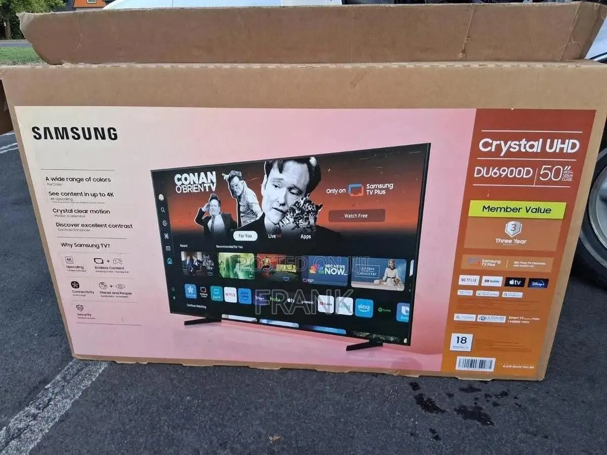 Title: Samsung 50" Crystal UHD Smart TV (Direct USA Import) – Excel