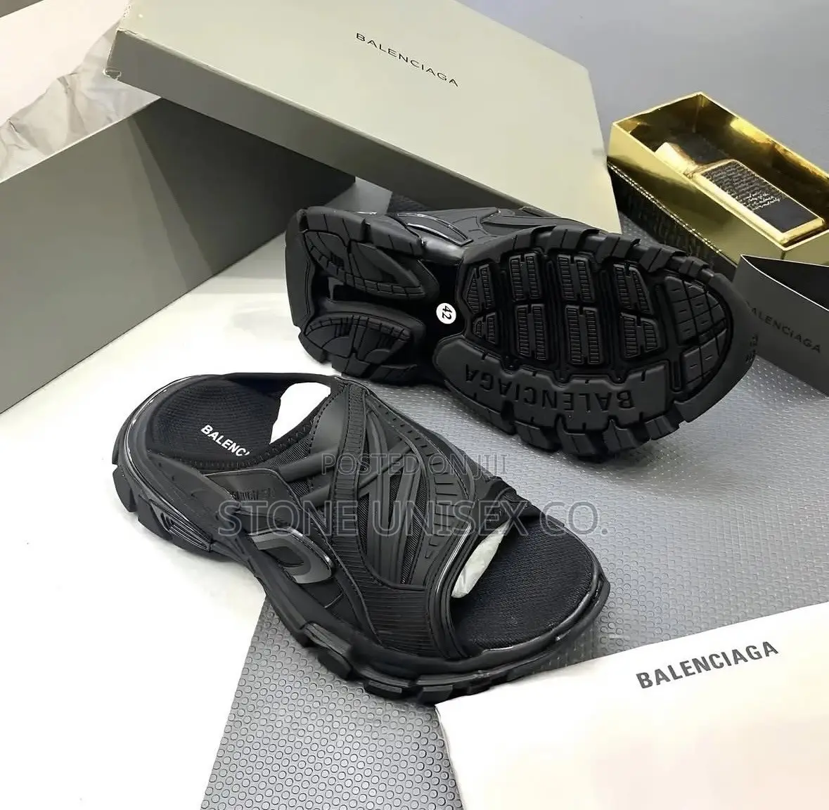 Balenciaga Track Slippers