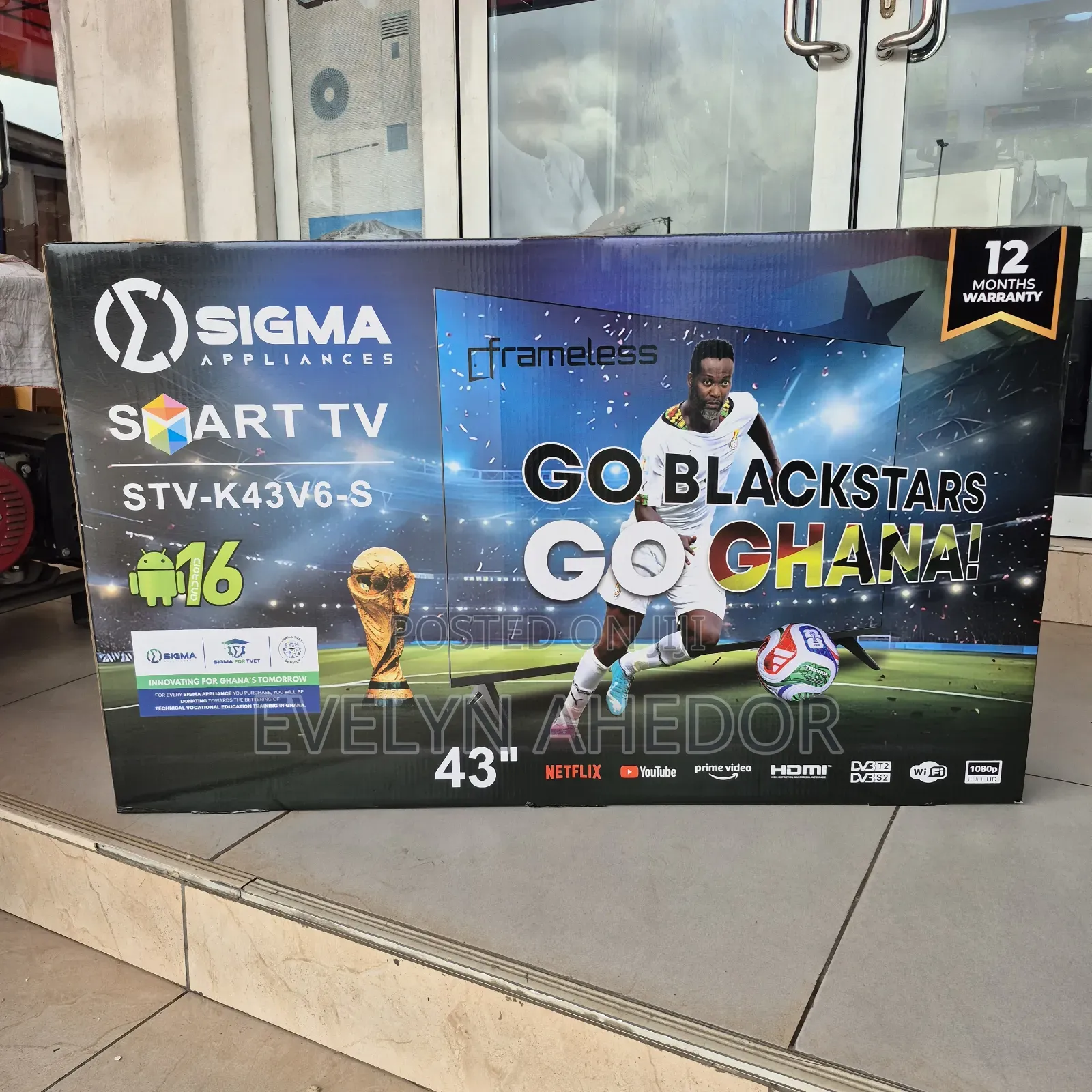Nice Sigma TV 43 Inches Smart Android TV With Free Wall Mount Availabl