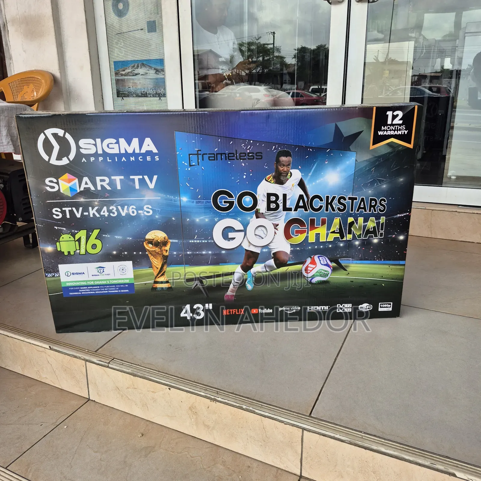 Framless Sigma 43 Inches Smart Android TV With Quality Pictures
