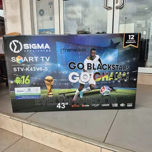 Framless Sigma 43 Inches Smart Android TV With Quality Pictures