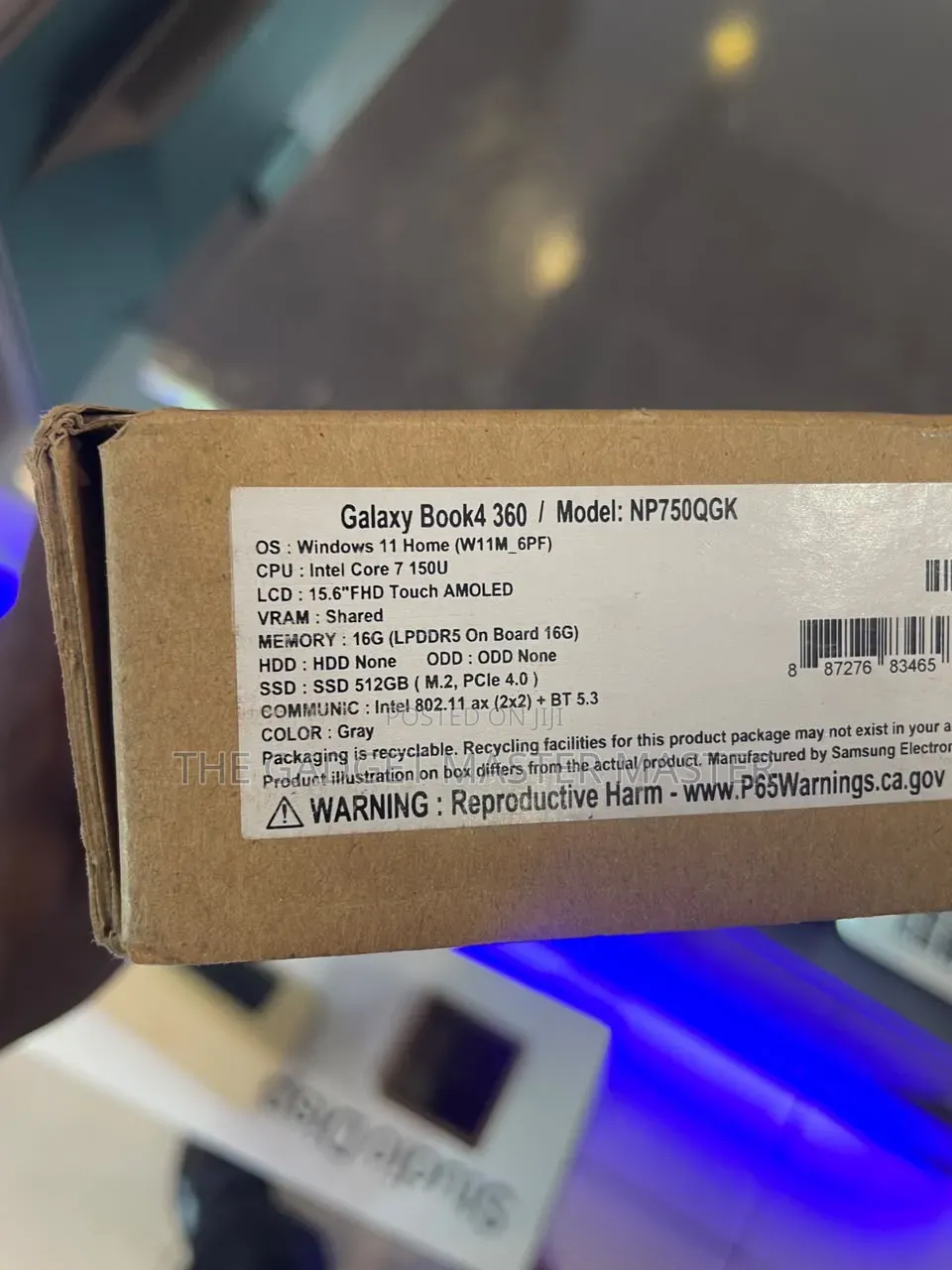 New Laptop Samsung Galaxy Book4 360 16GB Intel Core 7 SSD 512GB