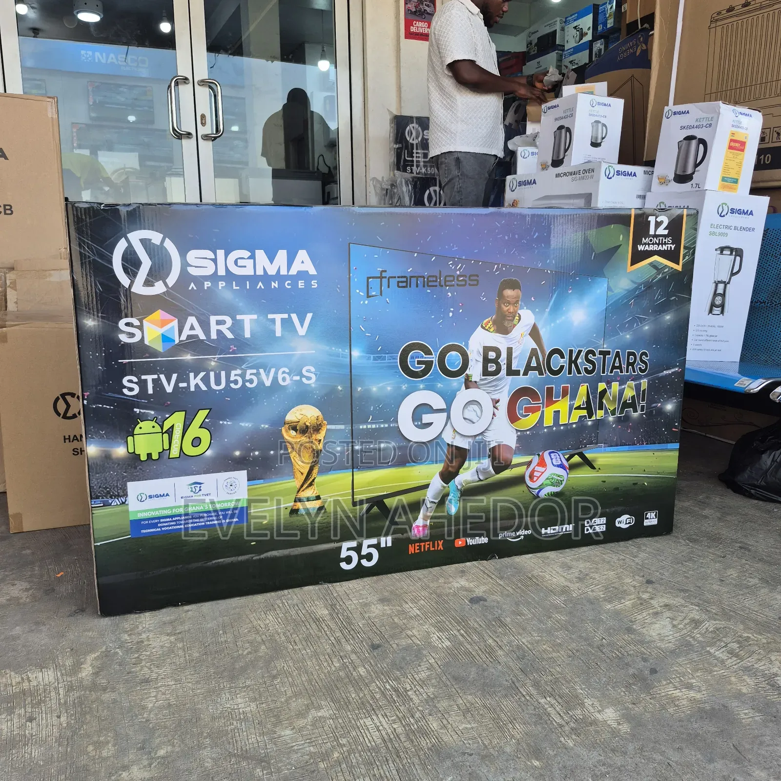 Smart Android Sigma TV 55 Inches Uhd Available