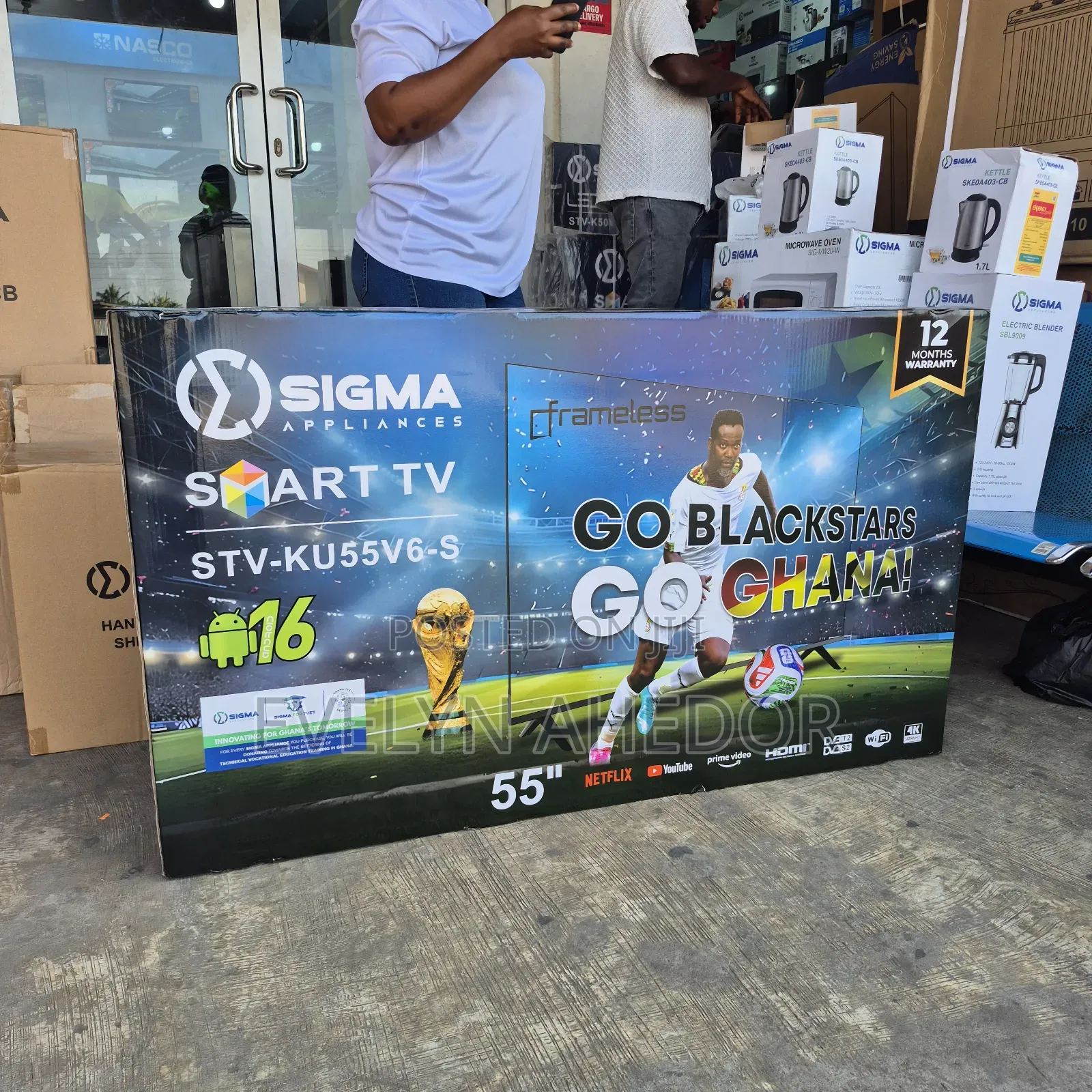 2026 Model of Sigma 55 Inches Smart Android TV Uhd