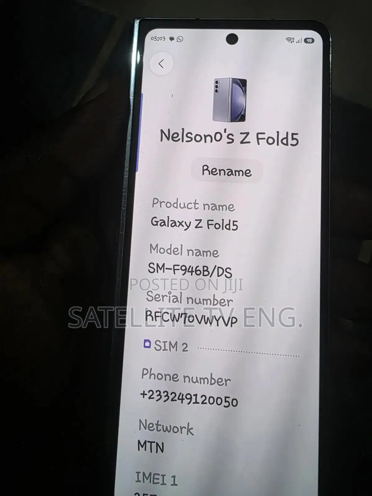 Samsung Galaxy Z Fold 5 256 GB Silver