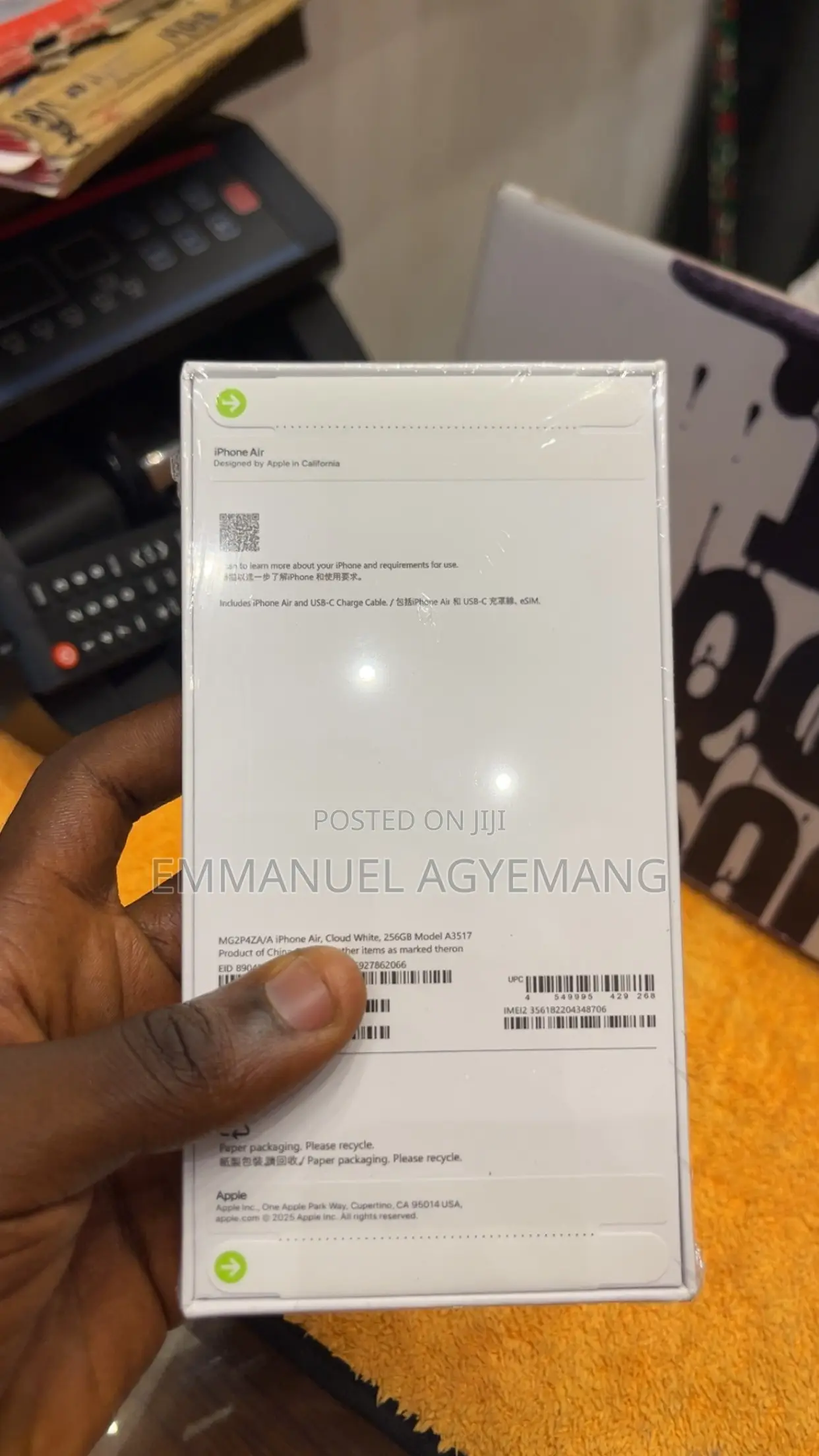 New Apple iPhone Air 256 GB White