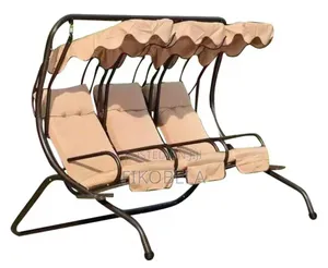 Swing Chairs 3 Seater Beige E-995