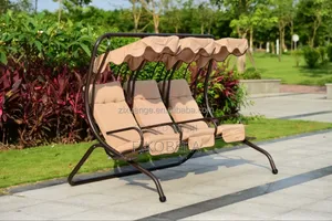Swing Chairs 3 Seater Beige E-995