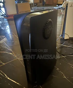 PS5 Standard Black Plated With a Controller