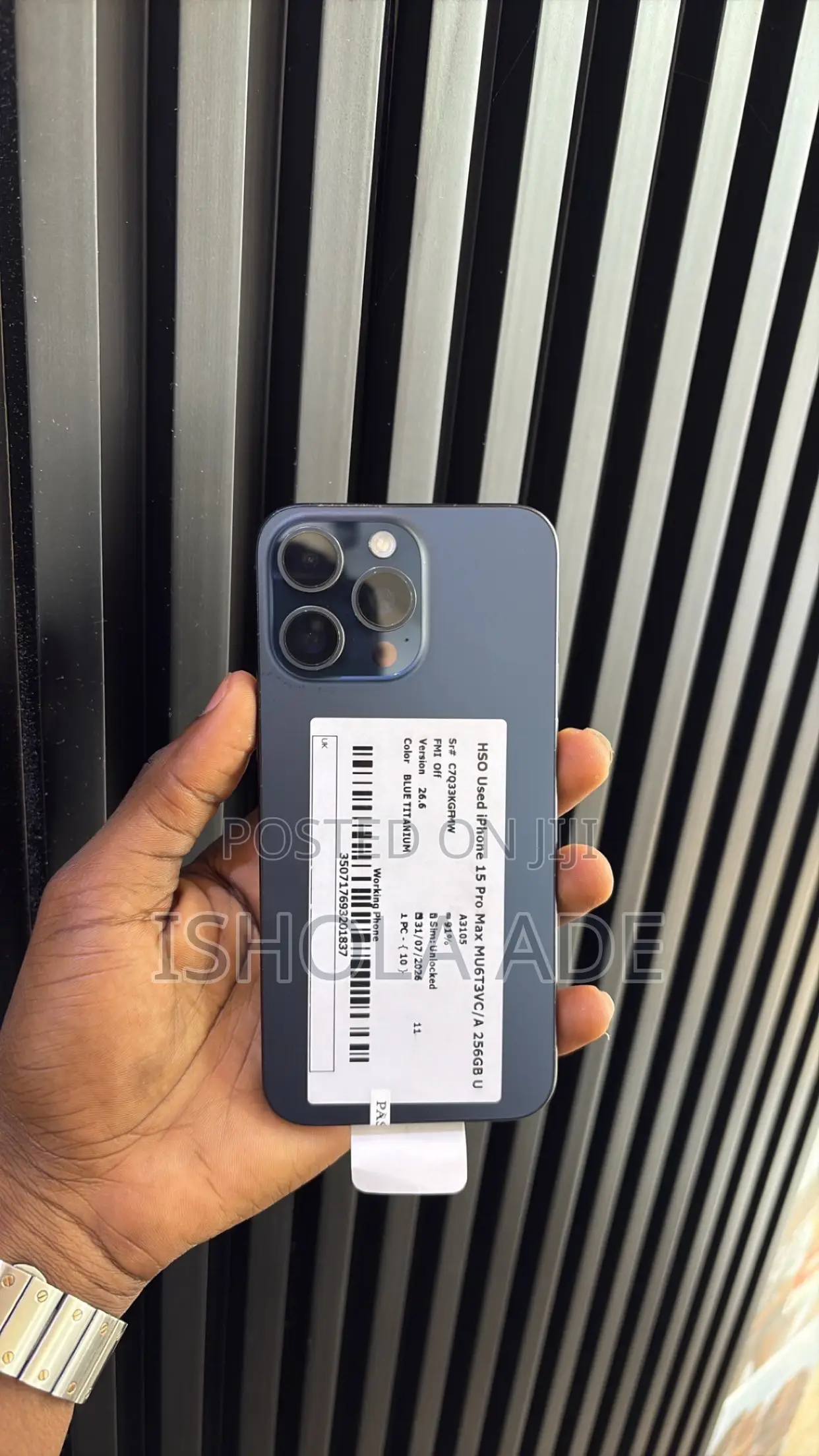 Apple iPhone 15 Pro Max 256 GB Black