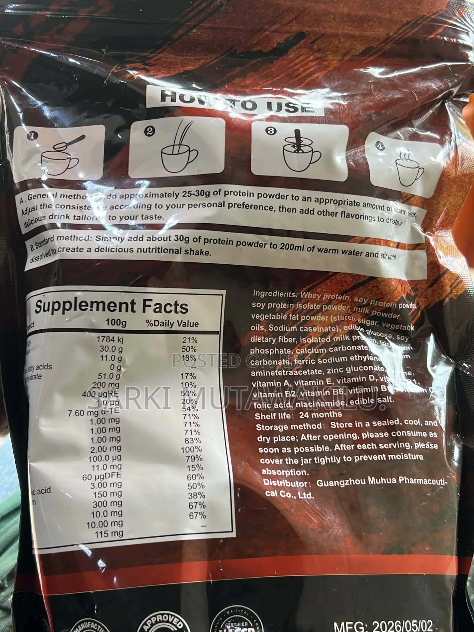 Whey Protein Powder Sachets