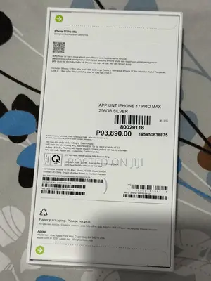 New Apple iPhone 17 Pro Max 256 GB Silver