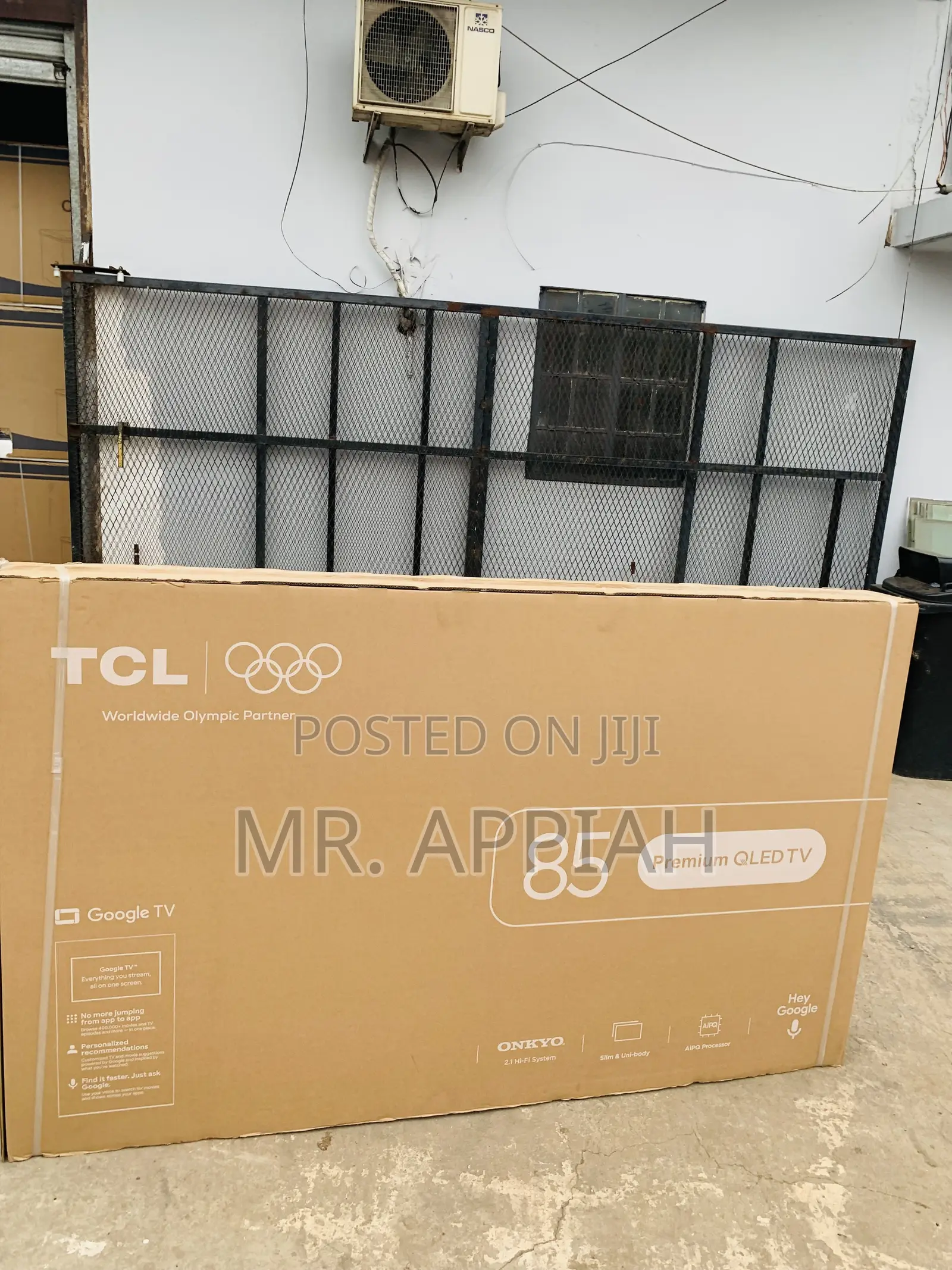Durable Affordable TCL 85” Qled Smart Screen TV(Black)85p7L