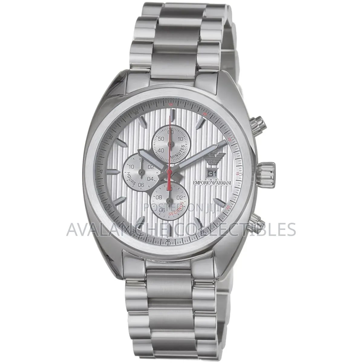 Emporio Armani Silver Tone Gent's Dress Watch 42mm Case Size