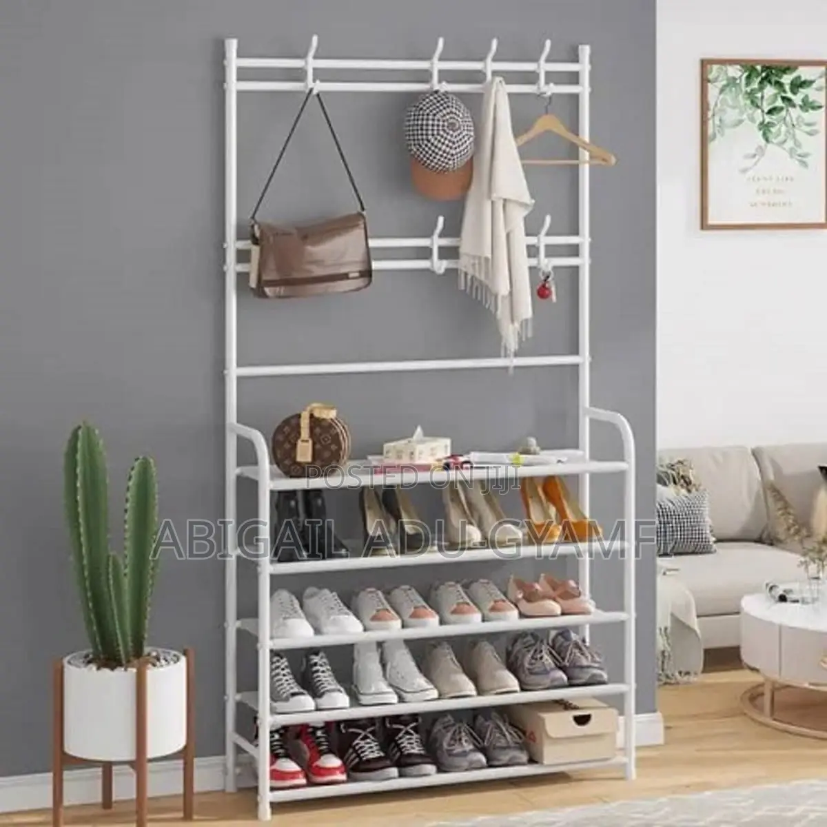 Double 5Layer Shoe Hat Rack