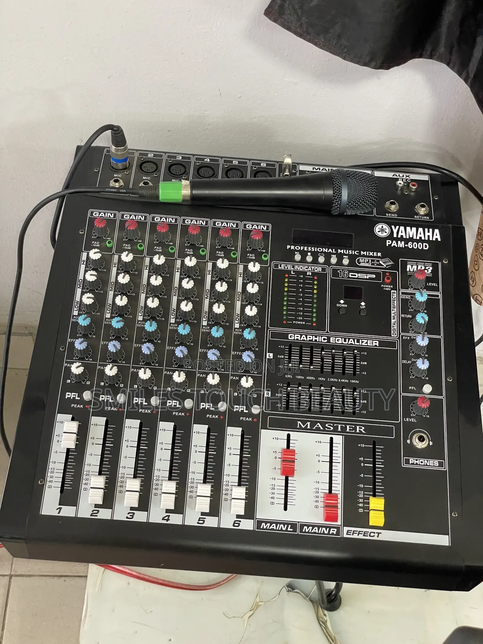 For Rent Yamaha Professional Sound Mixing Console PAM-6000 and Speaker