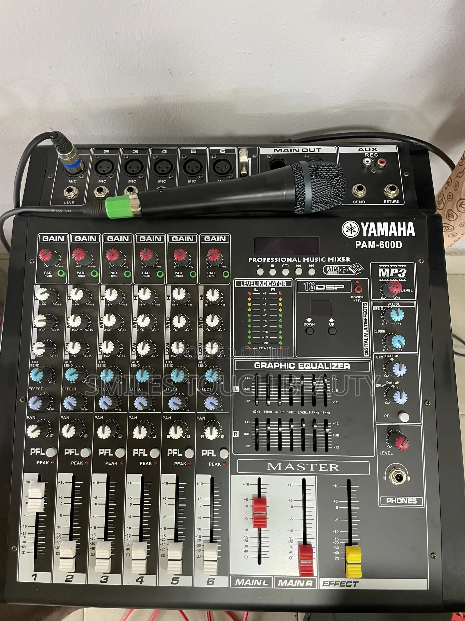 For Rent Yamaha Professional Sound Mixing Console PAM-6000 and Speaker