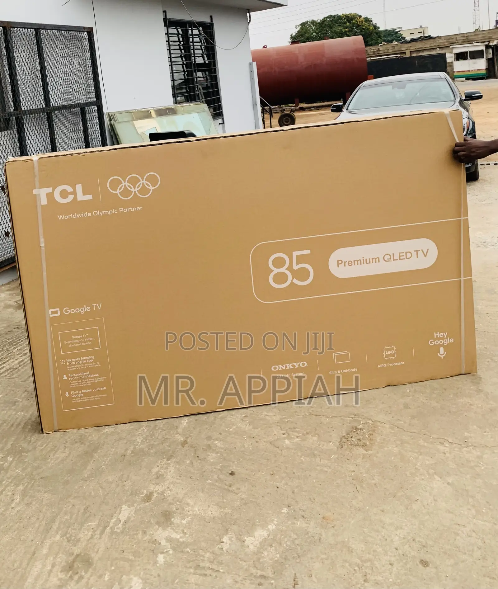 Fresh in Box TCL 85p7L Qled Smart Google TV(85”) Black
