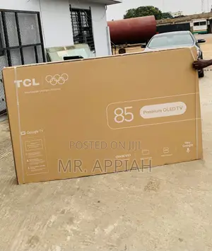 Fresh in Box TCL 85p7L Qled Smart Google TV(85”) Black