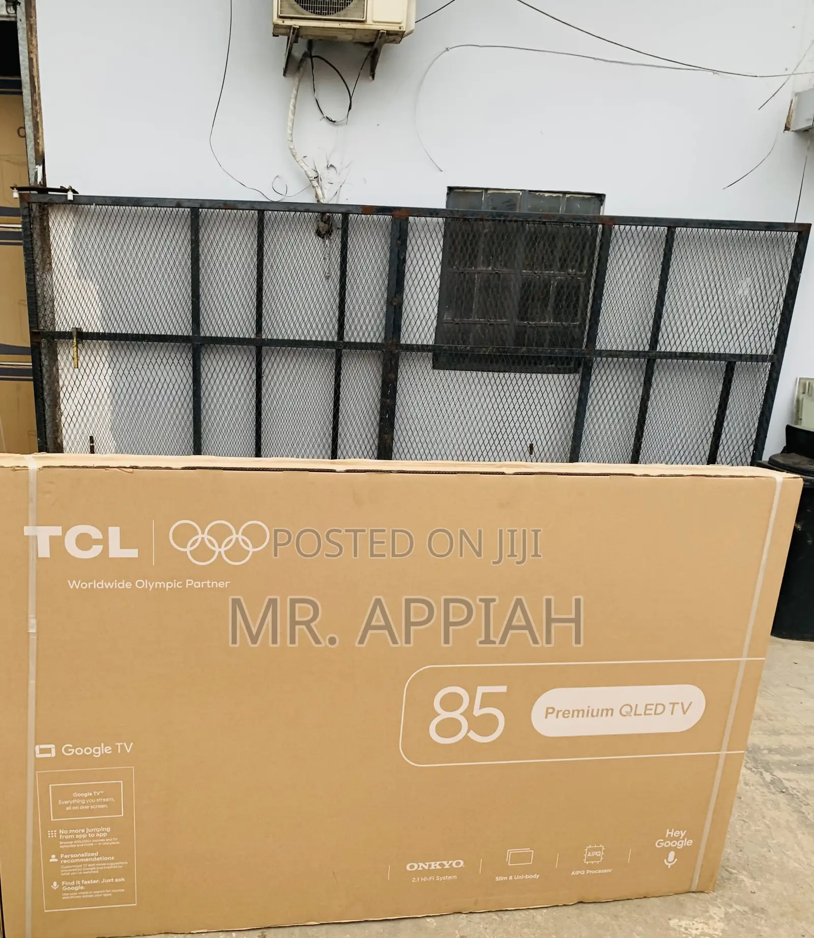 Fresh in Box TCL 85p7L Qled Smart Google TV(85”) Black