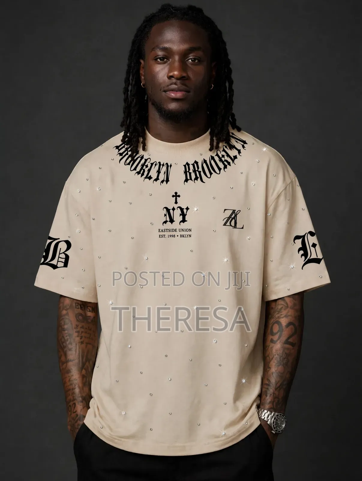 Brooklyn Oversized T-Shirt Beige