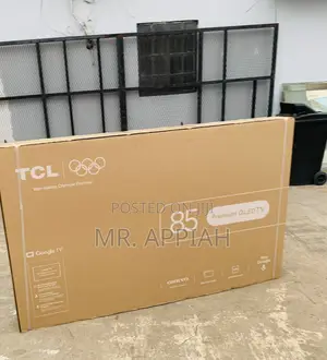 Unique TCL 85p7L 85” Qled Smart Google TV(Black)