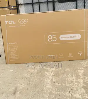 Unique TCL 85p7L 85” Qled Smart Google TV(Black)