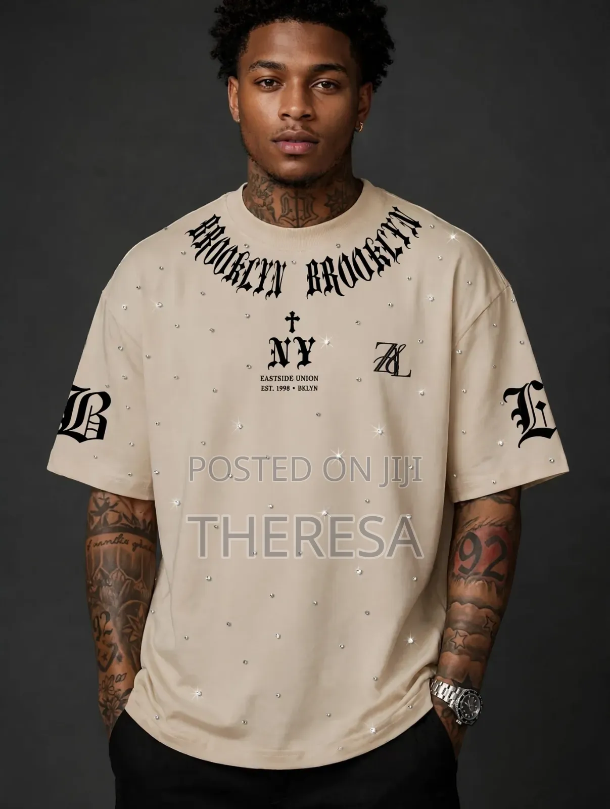 Brooklyn Oversized T-Shirt Beige